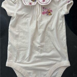 Disney Winnie the Pooh Bodysuit with Pink Floral Design